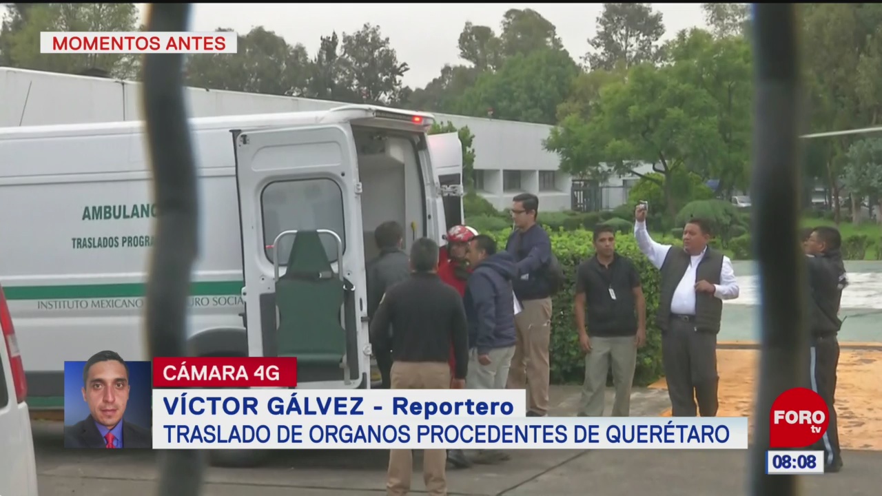 Trasladan órganos procedentes de Querétaro a hospitales de CDMX