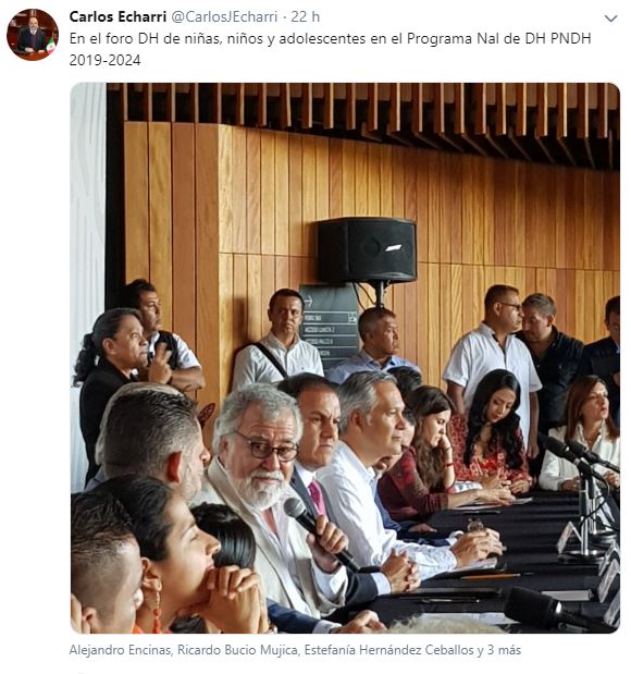 Foto Último tuit del doctor Carlos Echarri 11 julio 2019