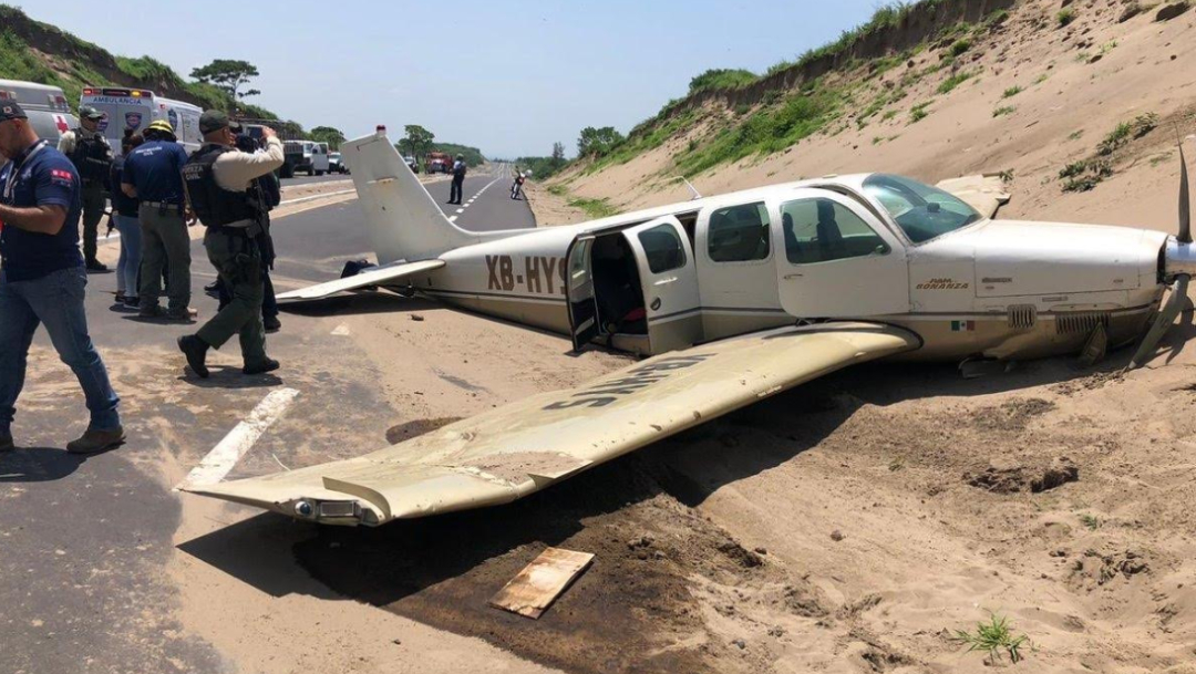 Foto: La avioneta presuntamente tuvo una falla mecánica, el 5 de julio de 2019 (Noticieros Televisa, especial)