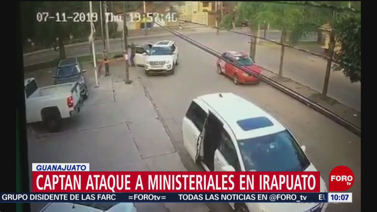 FOTO: Video: Cámaras graban agresión contra agentes de la Fiscalía de Guanajuato, 13 Julio 2019