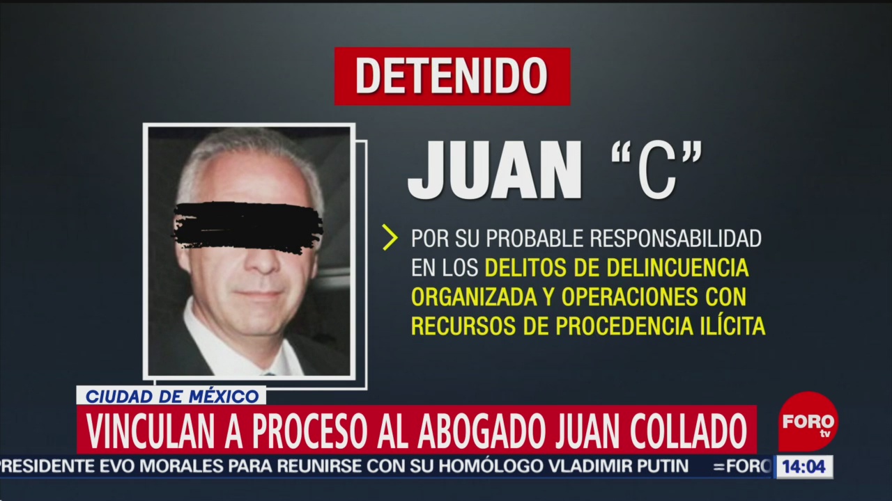 FOTO: Vinculan a proceso al abogado Juan Collado