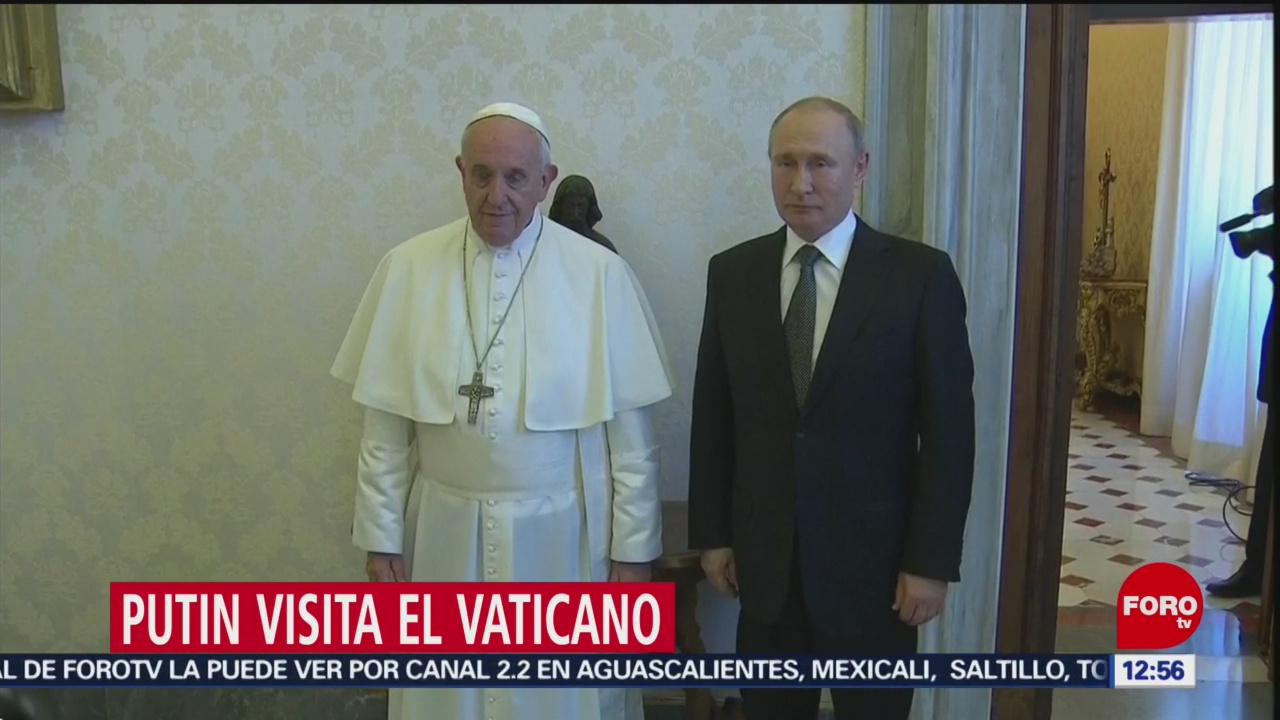 Vladimir Putin se reúne con el papa Francisco