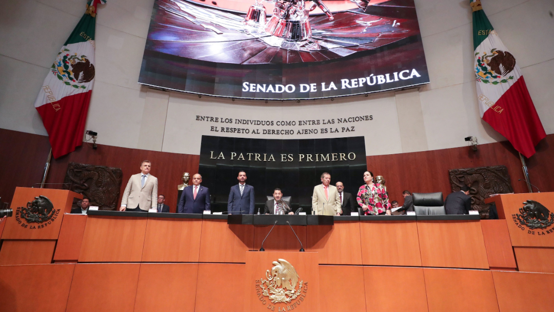 Foto: La comisión permanente guardó un minuto de silencio, 28 de agosto de 2019 (Senado de la República, archivo)