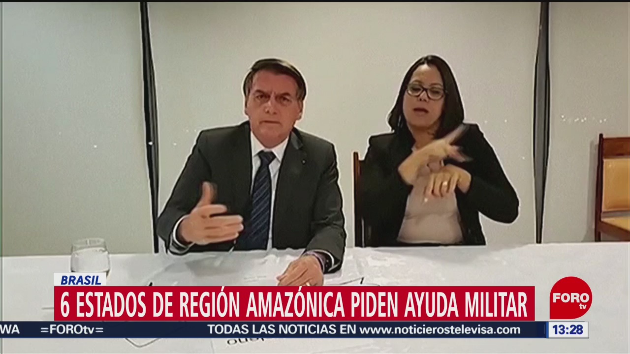 FOTO: 6 estados de región amazónica piden ayuda militar en Brasil, 25 Agosto 2019