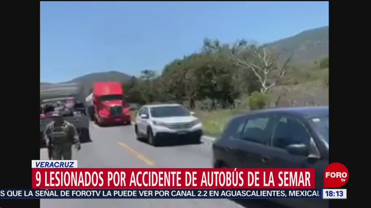 FOTO: Accidente de un camión de la Semanar deja al menos 9 heridos, 11 Agosto 2019