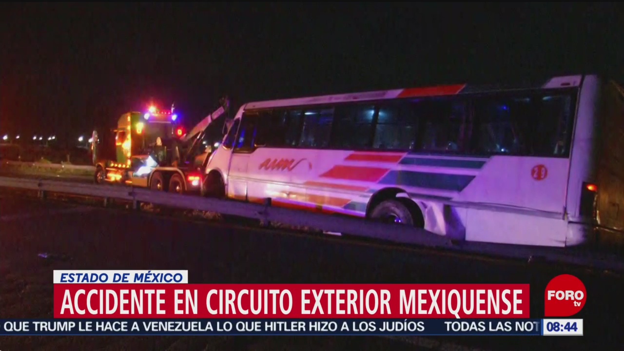 FOTO: Accidente en Circuito Exterior Mexiquense deja ocho lesionados, 18 Agosto 2019