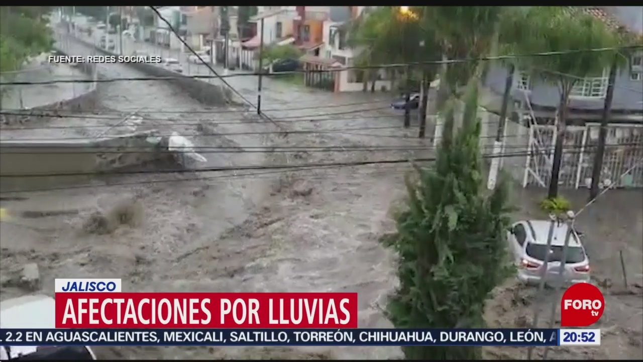 Afectaciones por lluvias en Jalisco