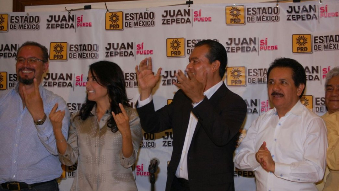 FOTO Renuncian al PRD Alejandra Barrales y Juan Zepeda (Twitter: @Ale_BarralesM)