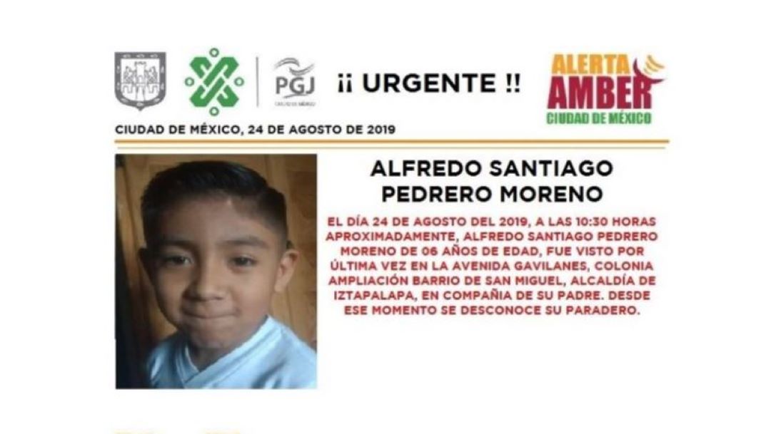 Alerta Amber: Ayuda a localizar a Alfredo Santiago Pedrero Moreno