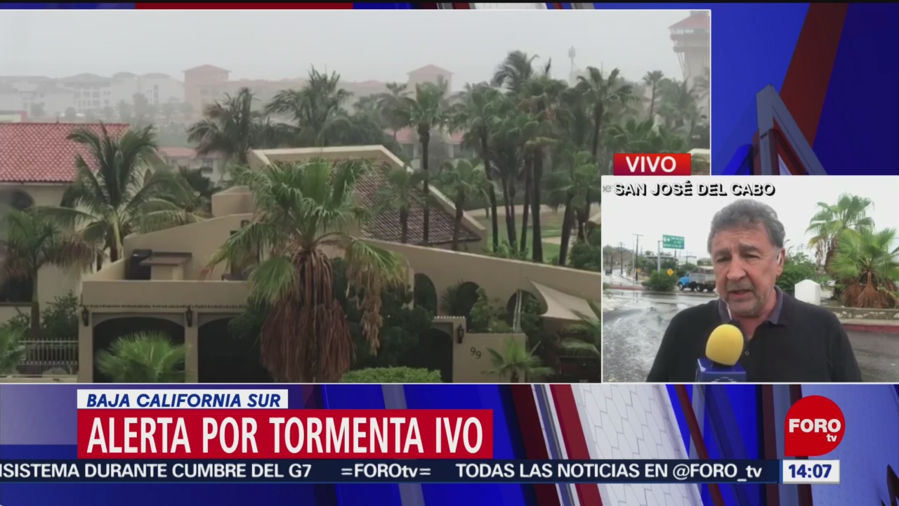 Foto: Alerta Tormenta Ivo Baja California Sur 23 Agosto 2019