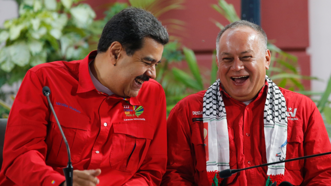 Foto: Diosdado Cabello es muy allegado al presidente, Nicolás Maduro, 18 de agosto 2019. (AP)