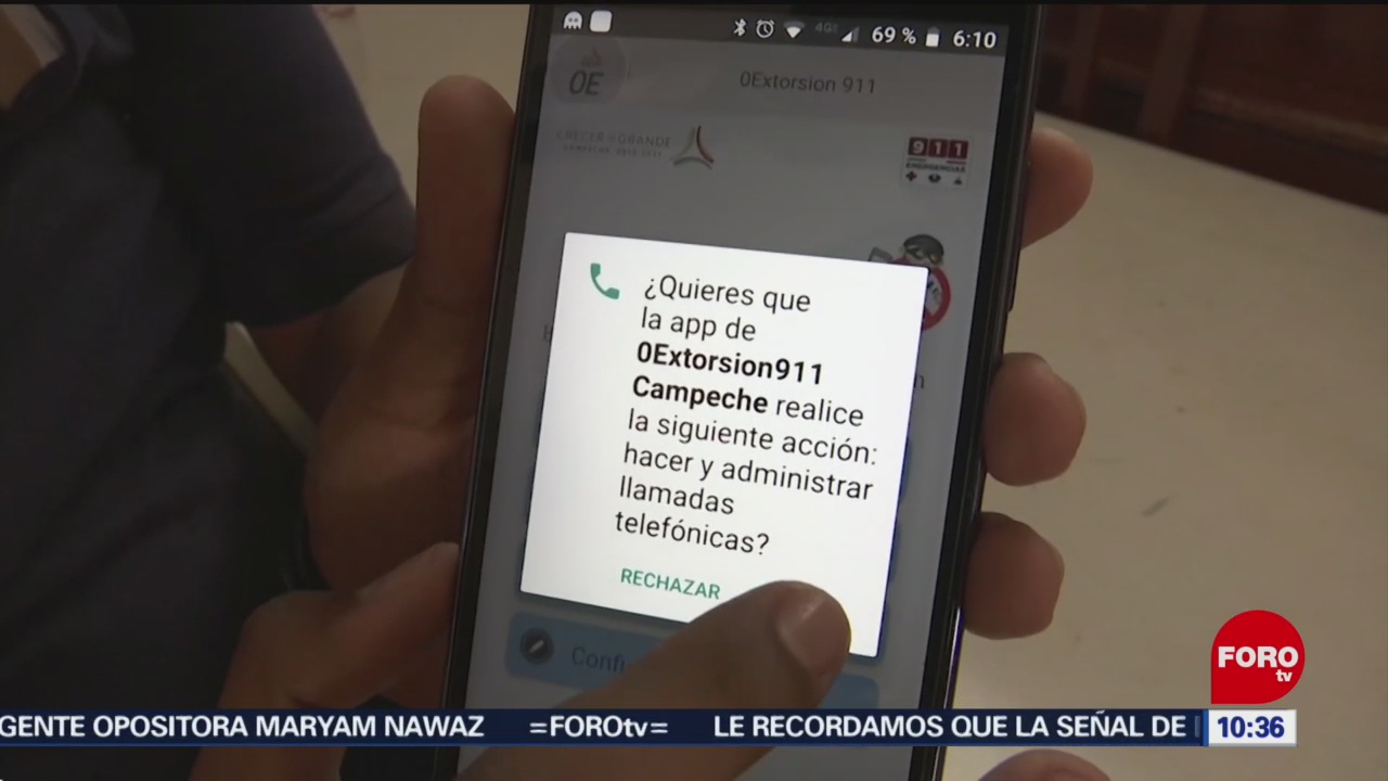 FOTO: Aplicación móvil para prevenir llamadas de extorsión en Campeche, 11 Agosto 2019