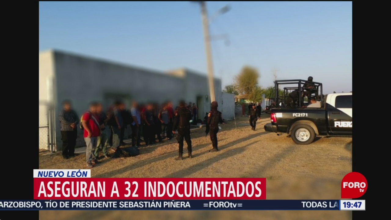 Foto: Aseguran 32 Indocumentados Nuevo León 20 Agosto 2019