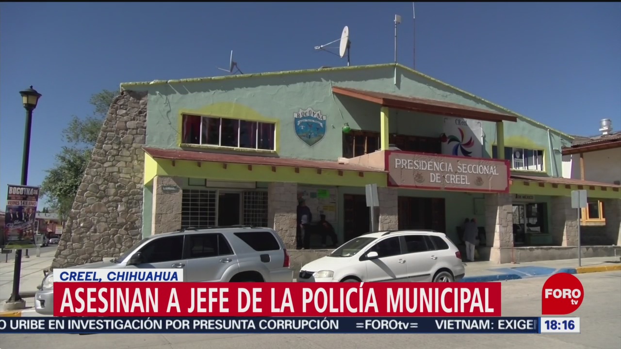 FOTO: Asesinan jefe Policía Municipal Creel Chihuahua