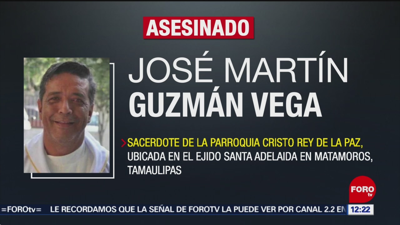 Asesinan a puñaladas a sacerdote en Matamoros, Tamaulipas