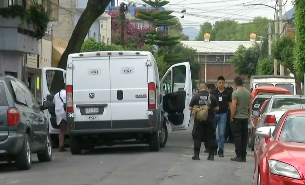 Al lugar llegaron elementos de la Policía de Investigación de la CDMX, el 17 de agosto de 2019 (Noticieros Televisa)