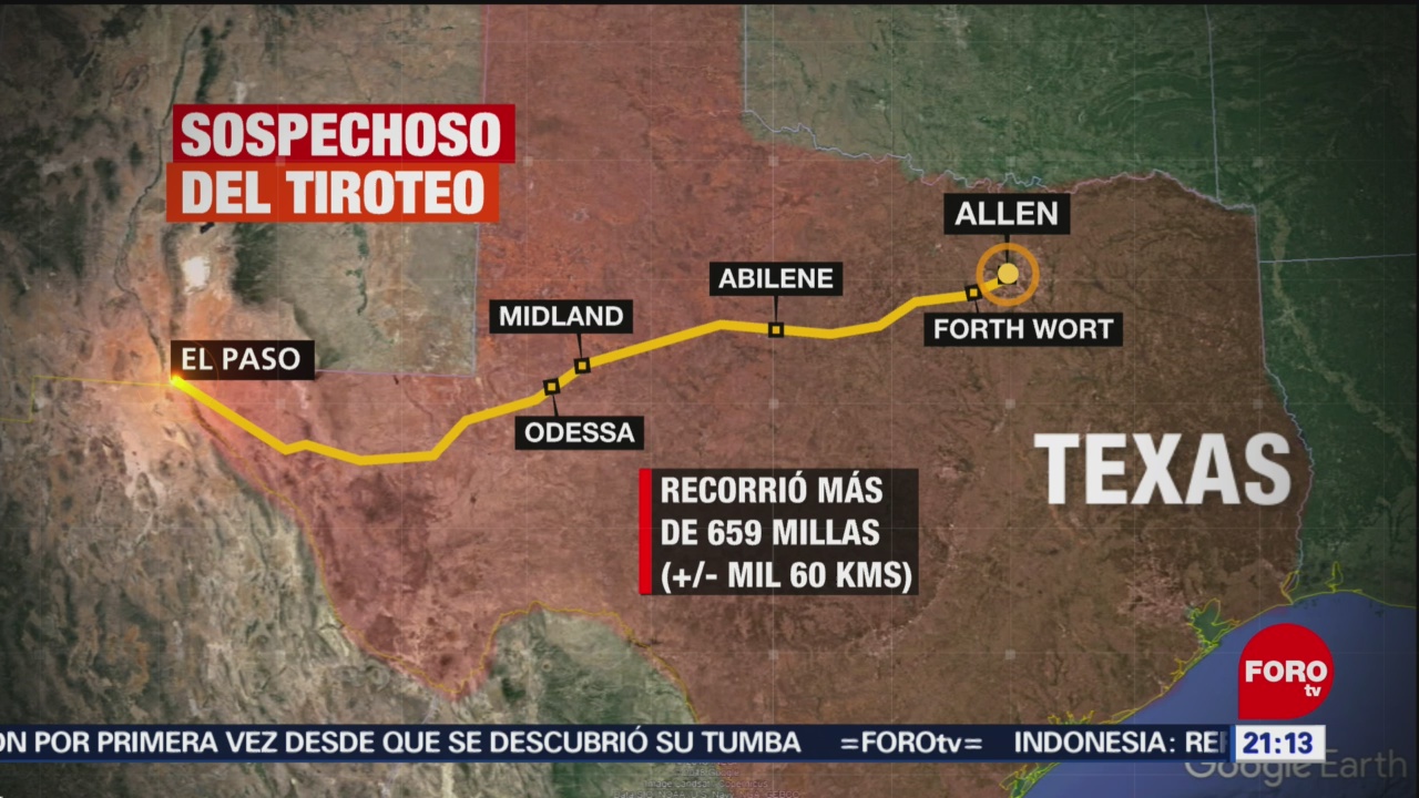 FOTO: Atacante de Texas recorrió mil 600 kilómetros para realizar tiroteo, 4 Agosto 2019