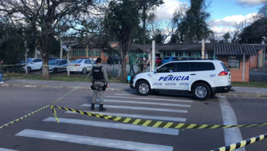 Foto: El ataque de hoy se produce cuatro meses después de la matanza en una escuela de Suzano, un municipio a 60 kilómetros de la ciudad de Sao Paulo, 21 de agosto de 2019 (Twitter@RdGuaibaOficial)