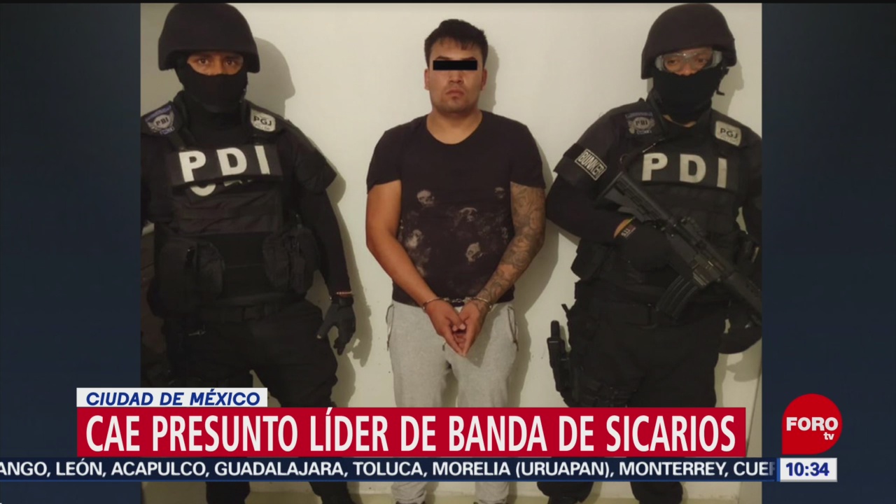 FOTO: Cae presunto líder de banda de sicarios en CDMX, 24 Agosto 2019