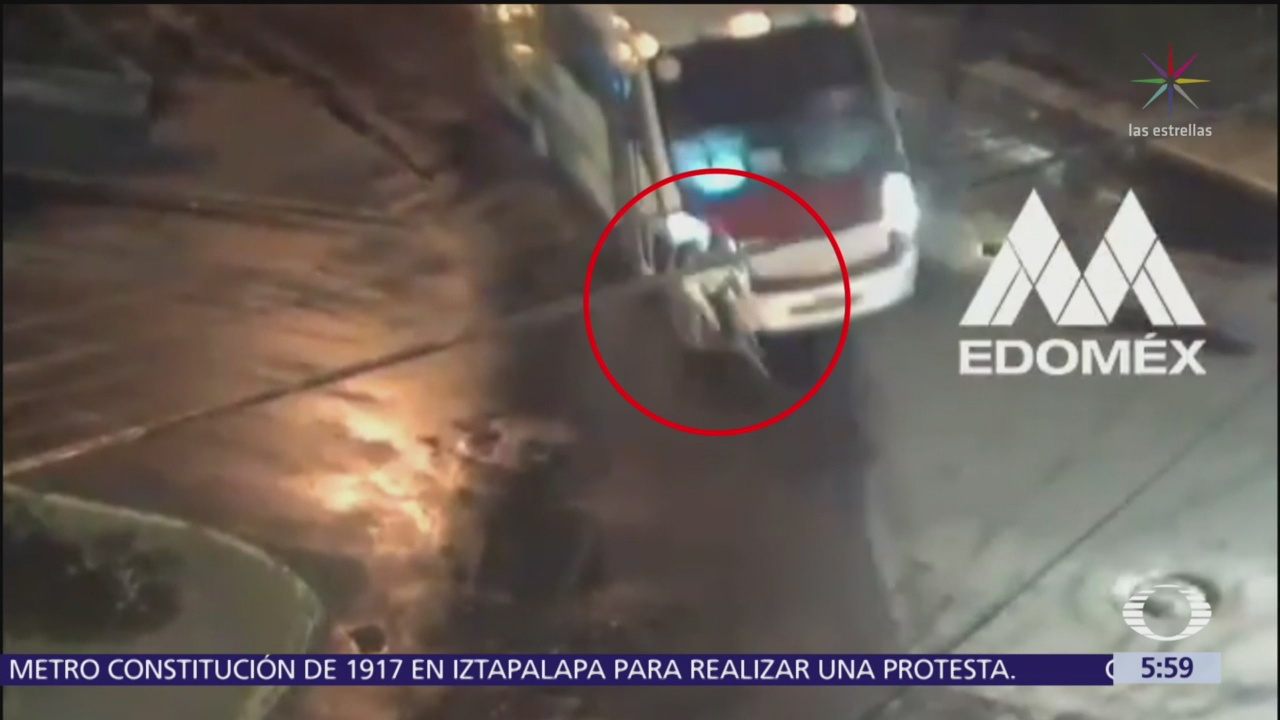 Camión atropella a ciclista en Metepec, Edomex
