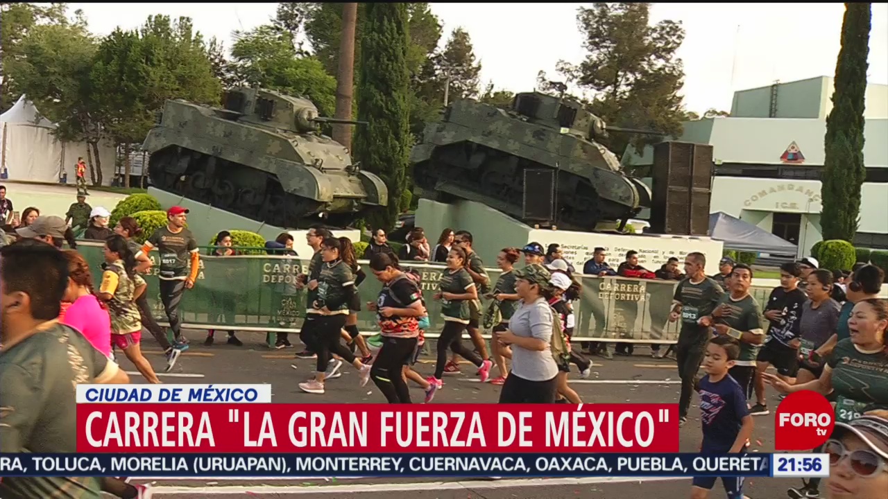 FOTO: Carrera "La gran fuerza de México" en la Ciudad de México, 11 Agosto 2019