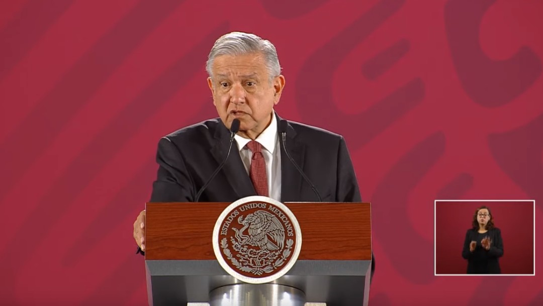 Foto: López Obrador en conferencia de prensa, 14 de agosto de 2019, Ciudad de México 
