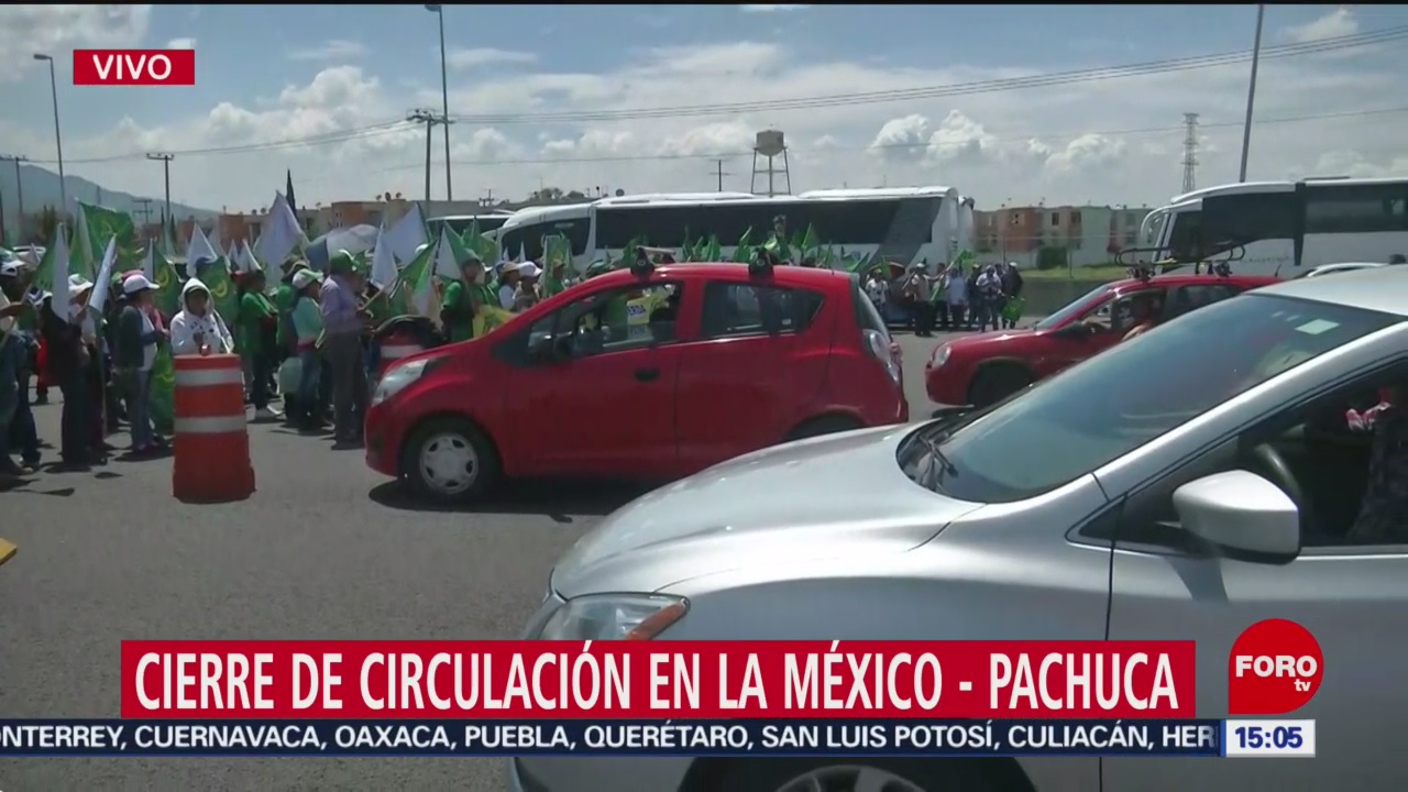 Cierran circulación autopista México-Pachuca