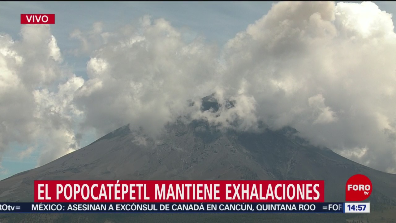 FOTO: Continúa Actividad Volcánica Popocatépetl