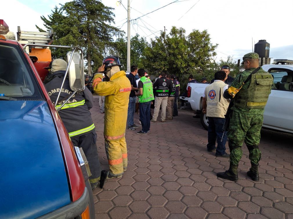 Controlan fuga de Gas LP en Acajete, Puebla; empiezan trabajos de reparación del ducto