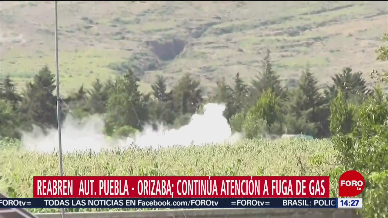 FOTO: Continúan trabajos para controlar fuga gas Puebla