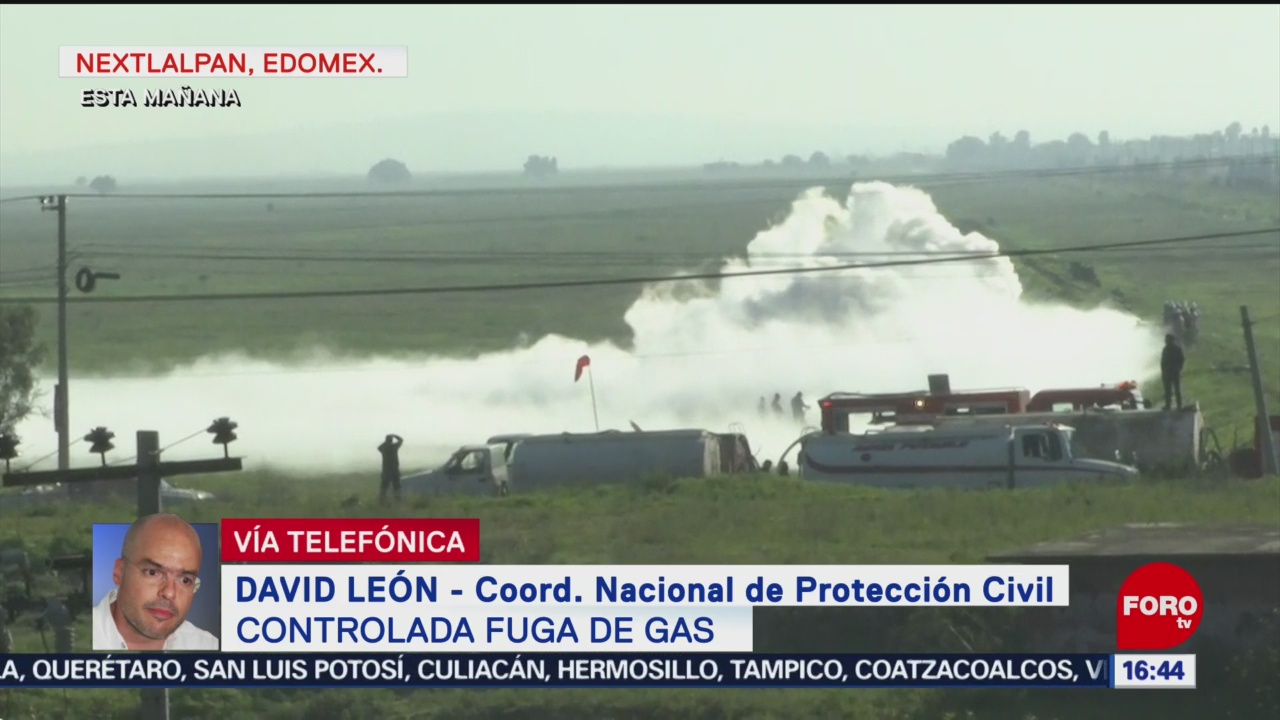 Foto: Controlan fuga gas Nextlalpan Edomex