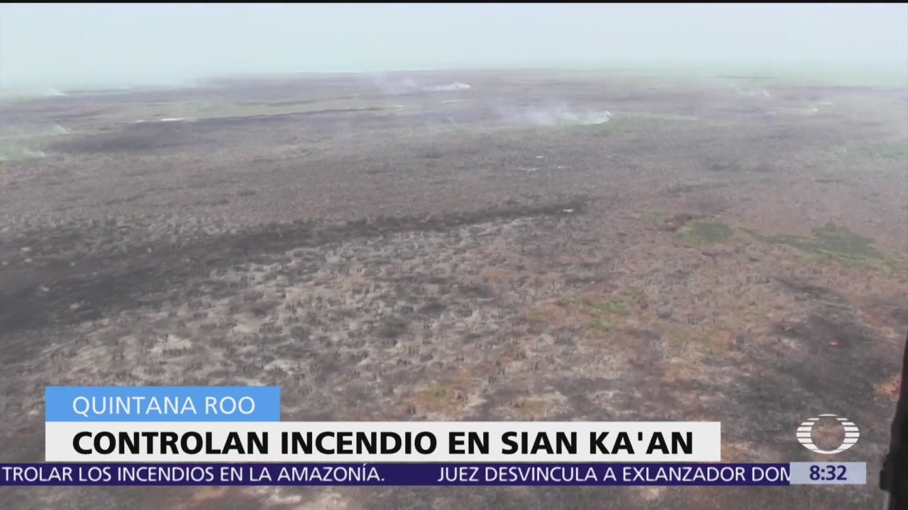 Controlan incendio en Reserva de la Biósfera de Sian Ka'an