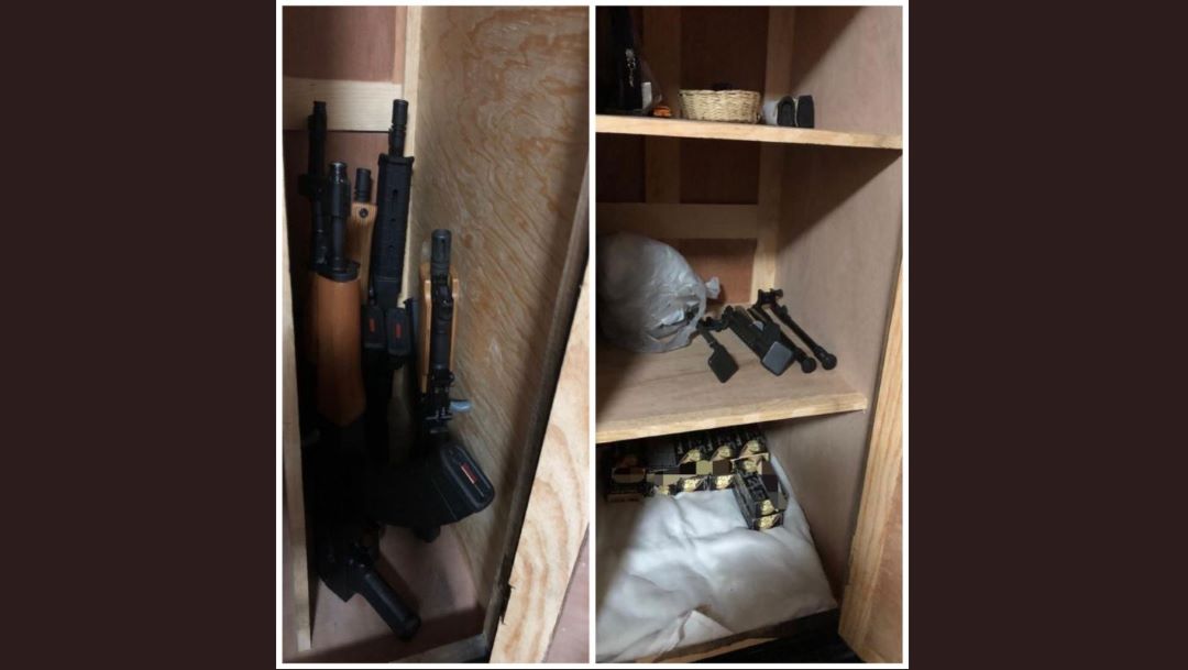 Foto FGR asegura armas y cartuchos en Sinaloa, Jalisco y CDMX 16 agosto 2019