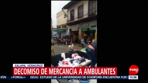 Foto: Video Trifulca Inspectores Vendedores Ambulantes Xalapa 22 Agosto 2019