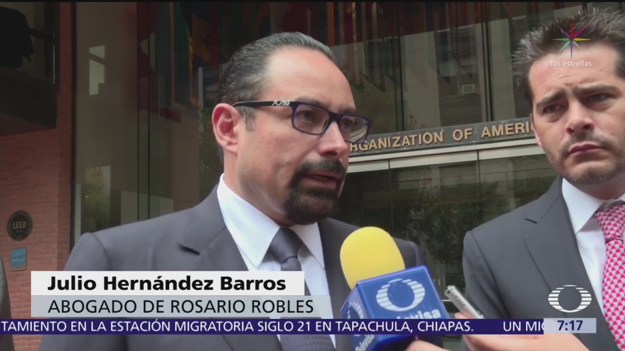 Defensa de Rosario Robles presenta queja ante la CIDH