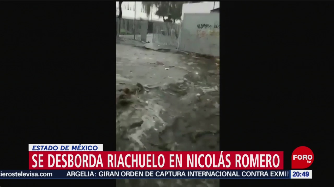 Foto: Desbordamiento Riachuelo Provoca Socavón Nicolás Romero Edomex 6 Agosto 2019