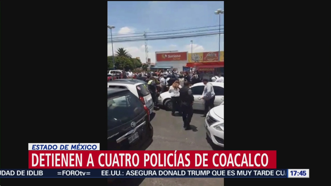 Detienen a policías municipales, en Coacalco; son acusados de extorsiones a transportistas
