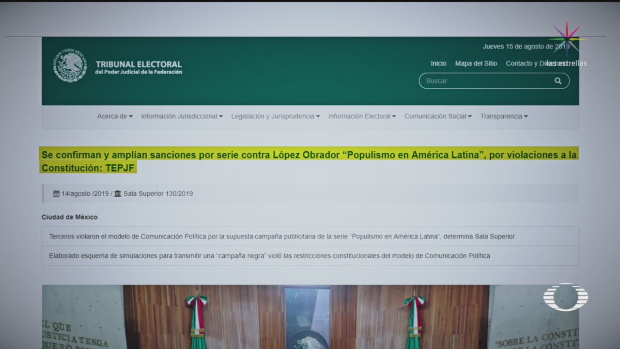Foto: Documental Populismo En América Campaña Contra Amlo 15 Agosto 2019