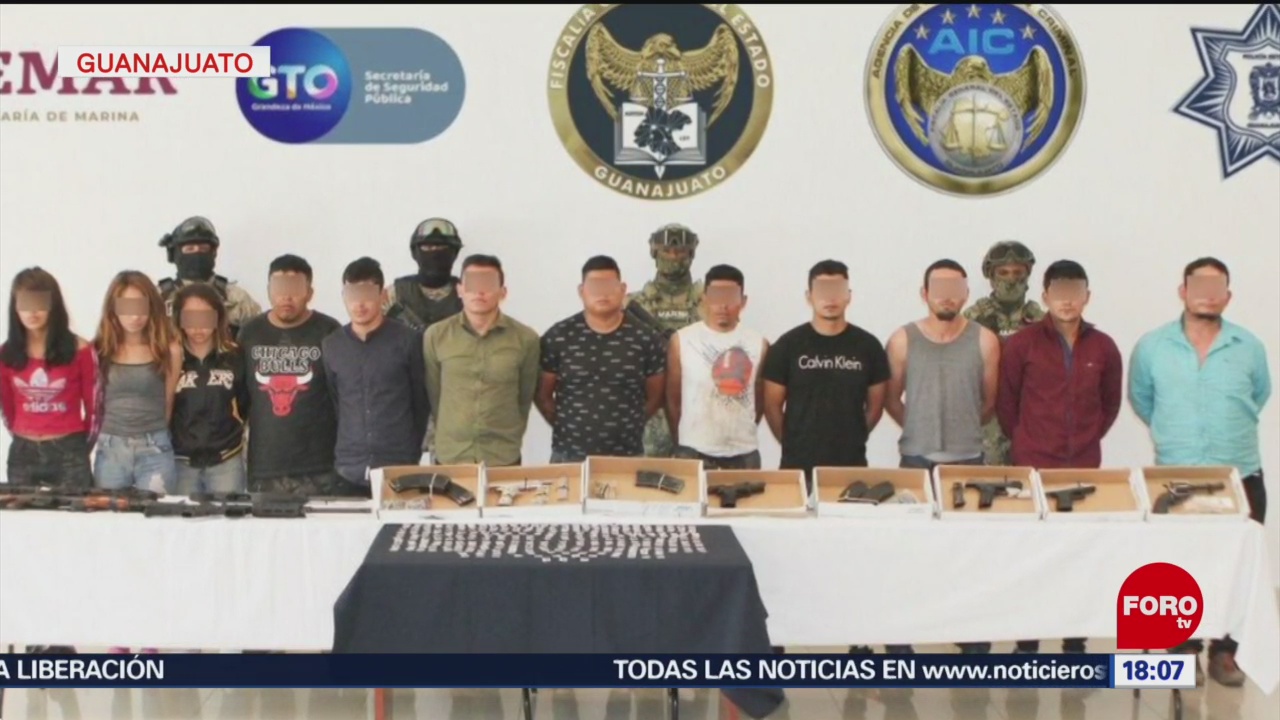 FOTO: Detienen a 16 presuntos criminales en Guanajuato, 10 Agosto 2019