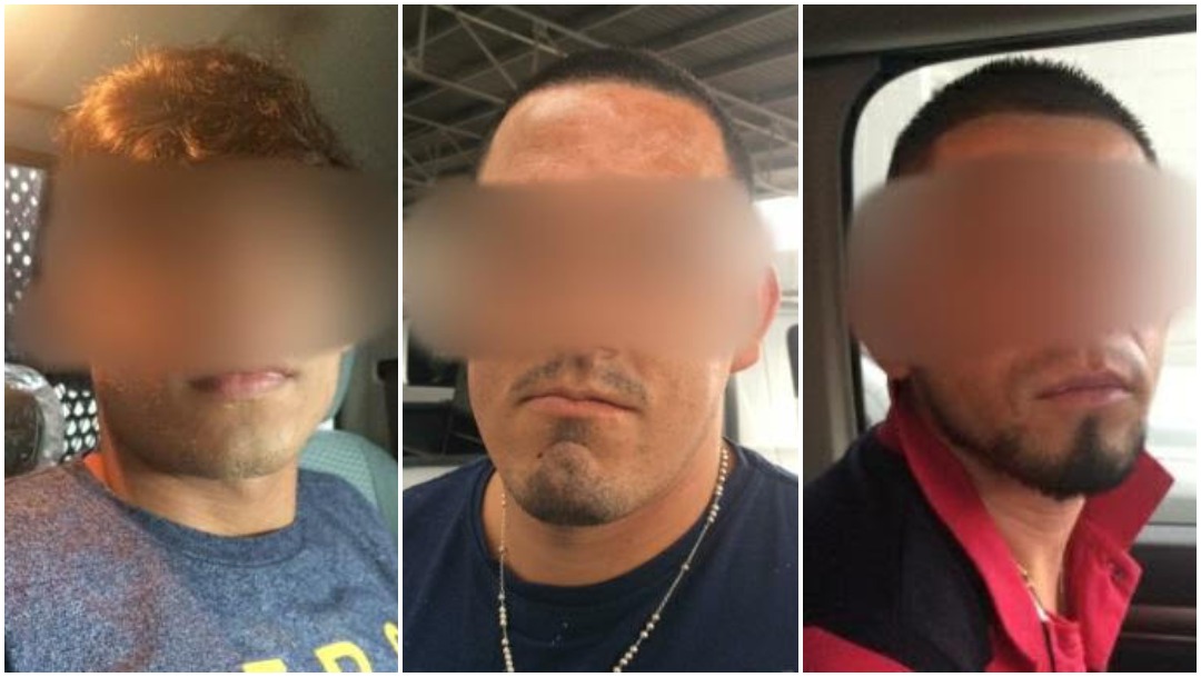 Foto: Tres hombres fueron detenidos tras ser señalados del presunto secuestro de una persona en Hermosillo, 24 de agosto de 2019 (Policía Estatal de Sonora)