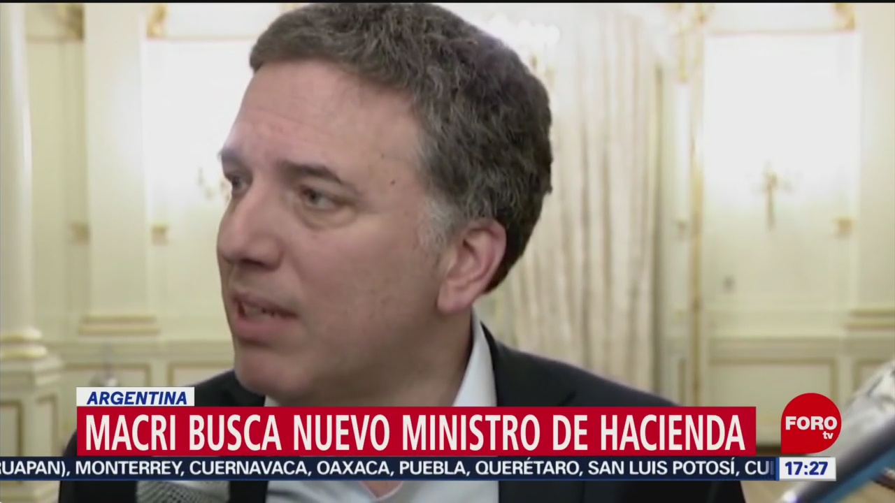 FOTO: Dimite ministro de Hacienda de Argentina, 17 Agosto 2019