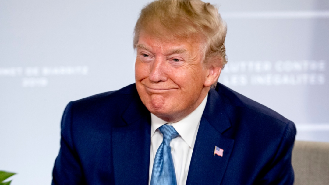 Foto: El presidente Donald Trump en la Cumbre del G7, 25 agosto 2019