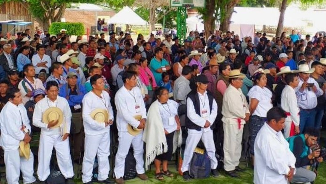 Foto Indígenas en Chiapas durante un evento del Gobierno Federal, 22 de agosto de 2019 (Gobierno de México)