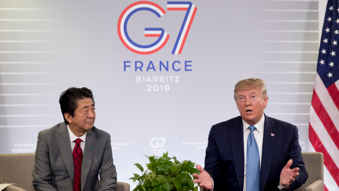 Foto: El líder japonés dijo que había trabajo por delante, pero expresó optimismo, 25 de agosto de 2019 (AP)