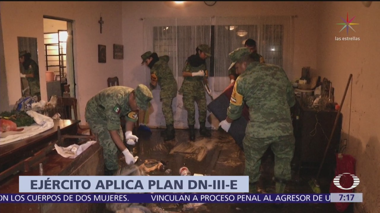 Ejército mexicano aplica plan DN-III-E