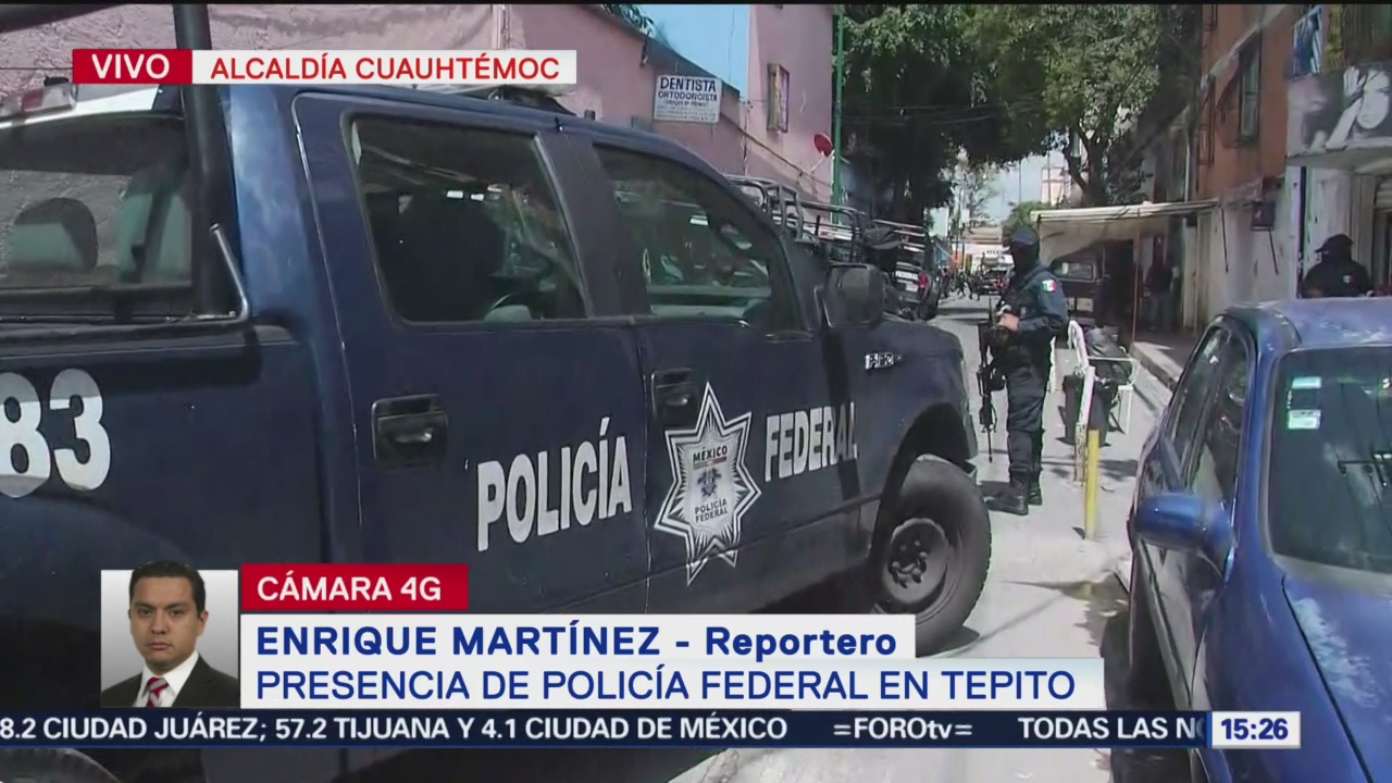 Foto: Elementos Policía Federal investigan predio Tepito