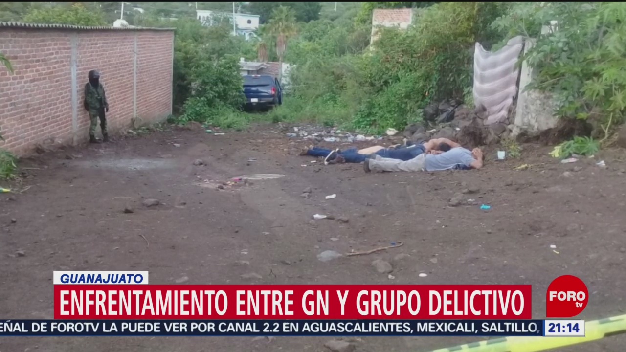 FOTO: Enfrentamiento entre Guardia Nacional y grupo delictivo en Guanajuato, 10 Agosto 2019
