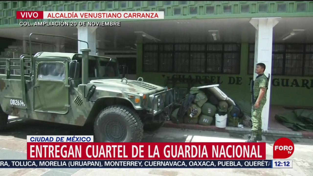 Entregan a Guardia Nacional cuartel en Venustiano Carranza, CDMX