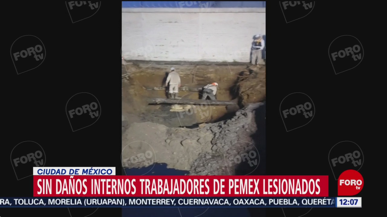 FOTO: Estables, trabajadores lesionados por flamazo en Iztacalco: Pemex, 24 Agosto 2019