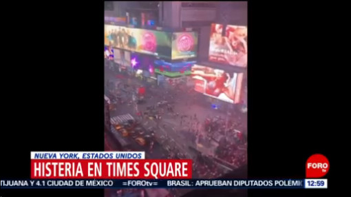Estalla histeria por ruidos, confundidos con tiroteo, en Times Square